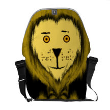 Niedliche Löwe-Rickshaw-Tasche Kuriertasche