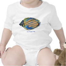 Niedliche lustige Pooper Fisch-lustiges Baby Baby Strampelanzug