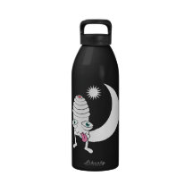 Niedliche MoonSter Flasche - Schwarzes Wasserflaschen