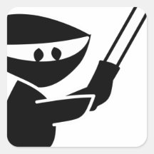 niedliche ninja Grafik Sticker