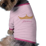 Niedliche Prinzessinhundestrickjacke Hunde T Shirt
