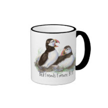 Niedliche Puffins, beste Freunde für immer, BESTE  Teetasse