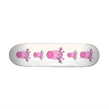 Niedliche rosa Giraffe Skateboard Bretter