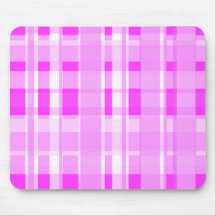 Niedliche rosa karierte Mausunterlage Mousepads