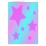 Niedliche rosa Sterne Karte