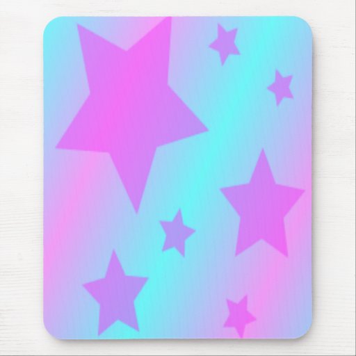Niedliche rosa Sterne Mousepads