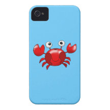 Niedliche rote Krabbe iPhone 4 Hülle