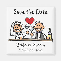 Niedliche Save the Date Magneten