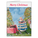 Niedliche Schafe der frohen Weihnachten Karten