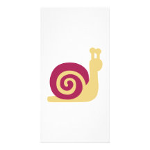 Niedliche Schnecke Bilderkarte