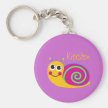 Niedliche Schnecke Keychain Schlüsselbänder