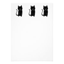 Niedliche schwarze Katze Individuelle Ankündigungen