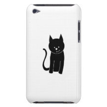 Niedliche schwarze Katze iPod Case-Mate Hülle