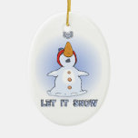 Niedliche Snowman-Verzierung Ornament