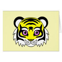 Niedliche Tiger-Zitrone Karten