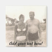 Niedliche Vintage retro Paare. .customize Kühlschrankmagnete
