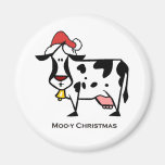 Niedliche Weihnachtskuh Kühlschrankmagnet