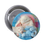 Niedliche weiße Ostern-Welpen-Hunde-u. Häschen-Fre Anstecknadel