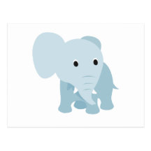 Niedlicher Baby-Elefant Postkarte