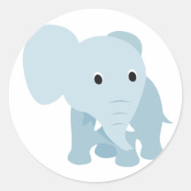 Niedlicher Baby-Elefant Sticker