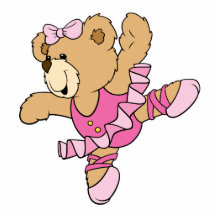 Niedlicher Ballerina-Bär Fotoausschnitte