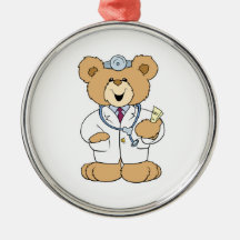 Niedlicher Bär Doktor-Teddy Ornament