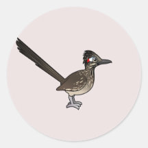Niedlicher Birdorable Roadrunner Runde Sticker