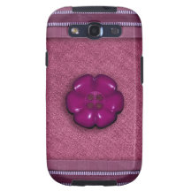 Niedlicher Blumen-Knopf Galaxy S3 Schutzhüllen