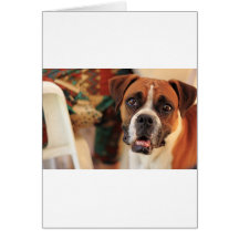 Niedlicher Boxer Grußkarte