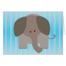 Niedlicher Brown-Elefant Karten