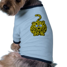 Niedlicher Cartoon-Leopard Haustier T-shirt