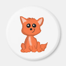 Niedlicher Cartoonfox-Magnet Magnete