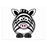 Niedlicher CartoonZebra Postkarte