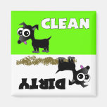 Niedlicher Chihuahua-sauberer/schmutziger Spülmasc