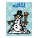 Niedlicher FeiertagSnowman Postkarten