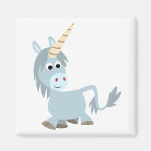 Niedlicher freundlicher Cartoonunicorn-Magnet Magnete