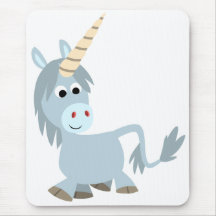 Niedlicher freundlicher CartoonUnicorn Mousepad