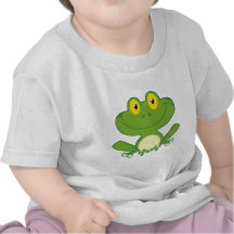 Niedlicher Frosch-Cartoon-Charakter Hemden