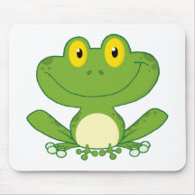 Niedlicher Frosch-Cartoon-Charakter Mousepads