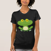 Niedlicher Frosch-Cartoon-Charakter Shirts