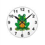 niedlicher Frosch Wanduhren