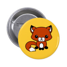 Niedlicher Fuchsknopf Anstecknadelbutton