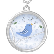 Niedlicher Gesang-blaue Vogel-Halskette