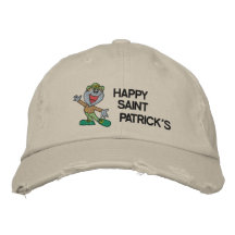 Niedlicher glücklichen St Patrick Tag gestickter H Bestickte Baseballcaps