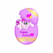 Niedlicher glücklicher Pinkie-glückliche Ostern-Sk Fotofiguren
