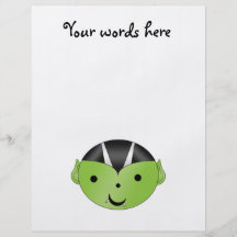 Niedlicher grüner Vampire Flyerdesign