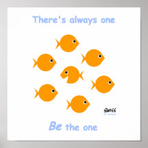 Niedlicher Inspirational "immer ein" Cartoon Plakate