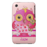 Niedlicher iPhone 3 Fall mit Cartoonbaby Eule u. N Case-Mate iPhone 3 Hüllen