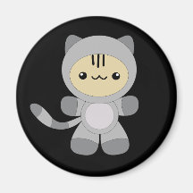Niedlicher kawaii astro Kittymagnet Kühlschrankmagnete