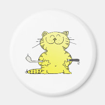 Niedlicher Kitty-Golfspieler Magnete